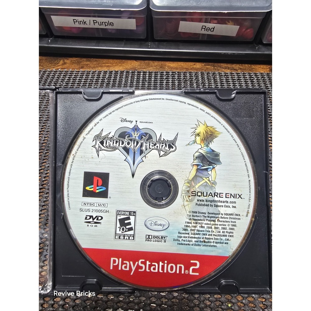 Kingdom Hearts 2 (Sony Playstation 2, PS2, 2006) Game Only Tested Working Great